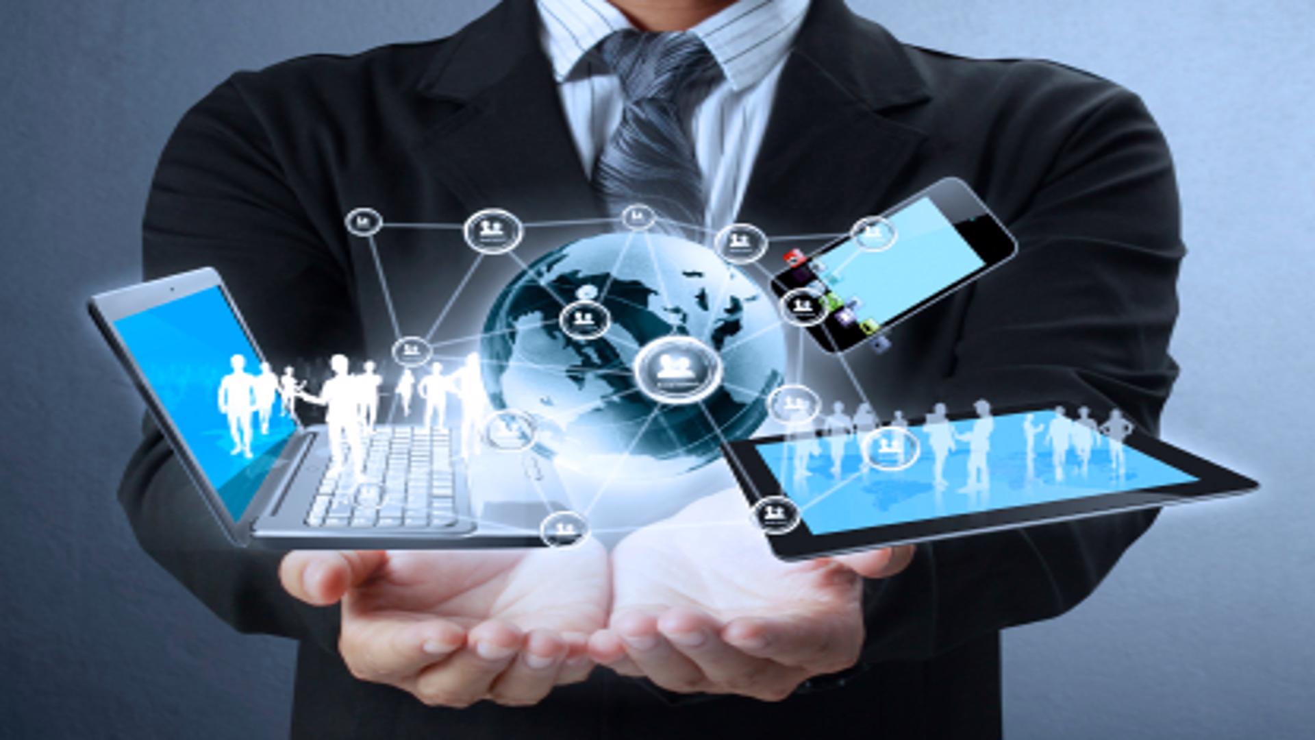 Technology in the hands Technology in the hands of businessmen